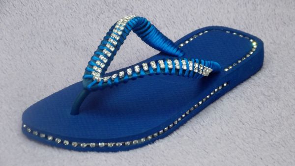 Havaianas Top Customizadas Azul